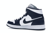 Air Jordan 1 Mid White Metallic Gold Obsidian