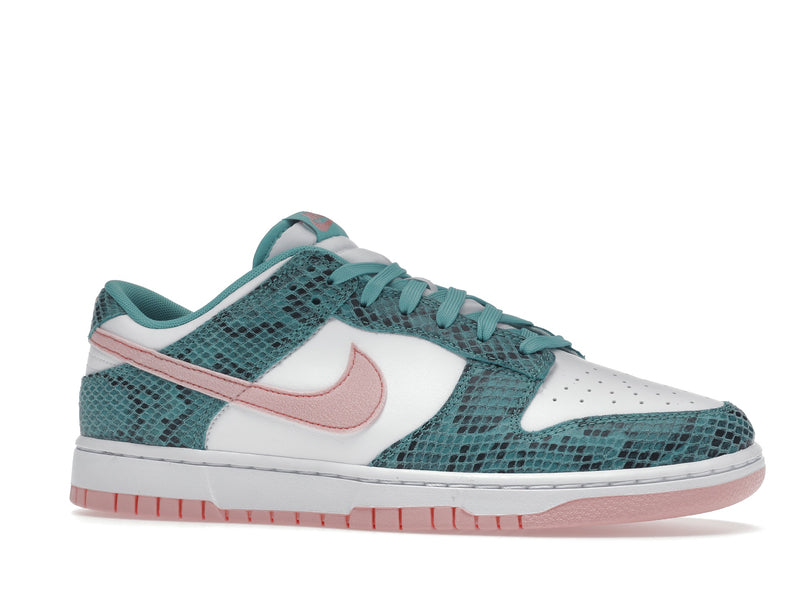 Nike Dunk Low Snakeskin Washed Teal Bleached Coral