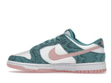 Nike Dunk Low Snakeskin Washed Teal Bleached Coral